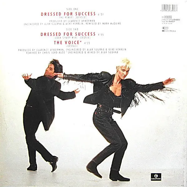 Roxette - Dressed For Success - 1989 -Pop Rock -EMI, EMI Electrola, Parlophone -Vinyl 1x 12", 45 RPM, Single