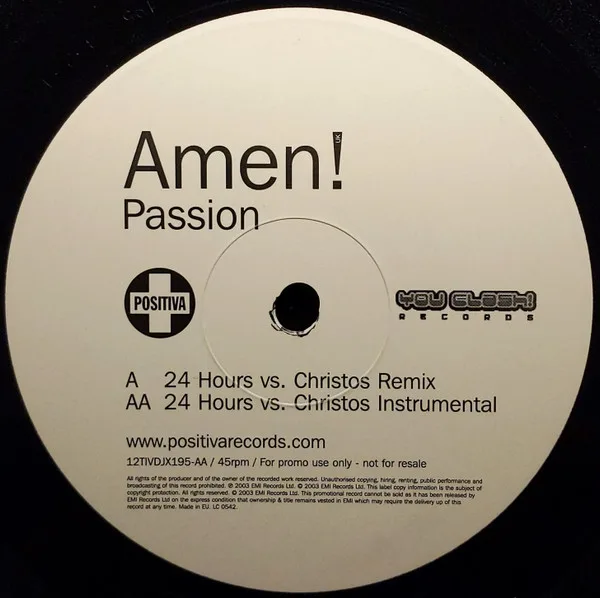 Album cover for Passion by Amen! UK