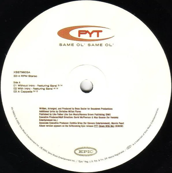 Album cover for Same Ol' Same Ol' by PYT