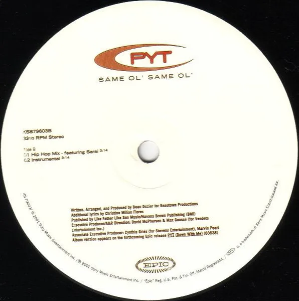 Album cover for Same Ol' Same Ol' by PYT