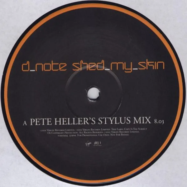 Album cover for Shed My Skin (Pete Heller Mixes) by D*Note