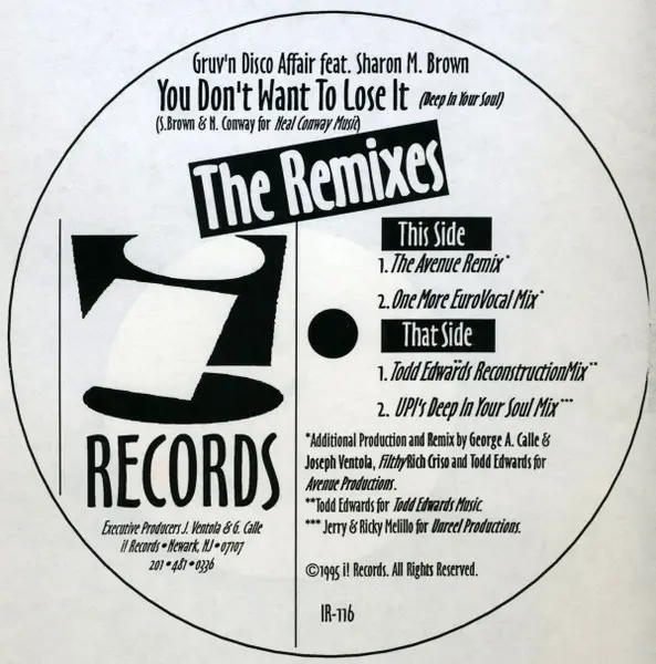 You Don't Want To Lose It (The Remixes)