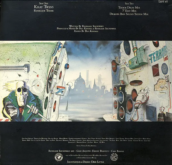 Renegade Soundwave - Kray Twins / Renegade Theme - 1987 - EBM - Rhythm King - Vinyl 1x 12", 45 RPM