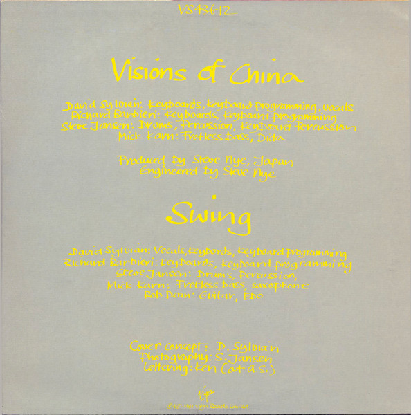 Japan - Visions Of China, Electronic, New Wave, Synth-pop, 1981 - Virgin, UK, Vinyl 1x 12", 45 RPM, Single, Stereo