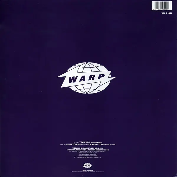 Step, The - Yeah You! (Remix), Electronic, Bleep, House, Techno, 1991 - Warp Records, UK, Vinyl 1x 12", 45 RPM
