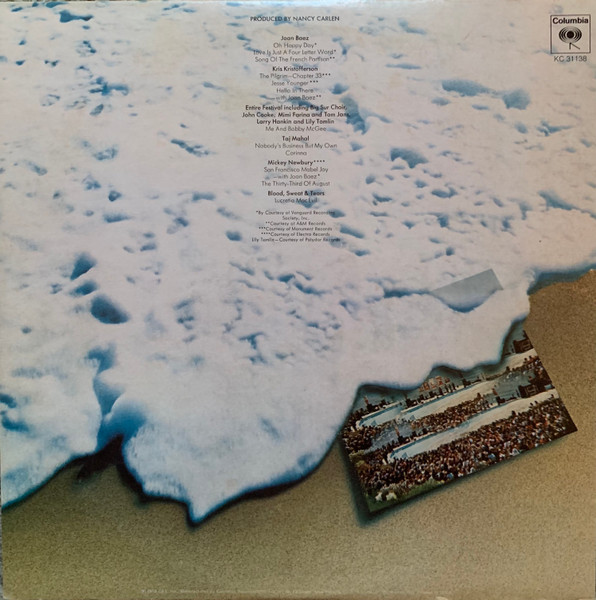 Various - Big Sur Festival - One Hand Clapping - 1972 - Country Blues, Country Rock, Folk, Jazz-Rock - Columbia - Vinyl 1x LP