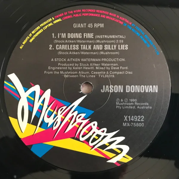 Album cover for I'm Doing Fine by Jason Donovan