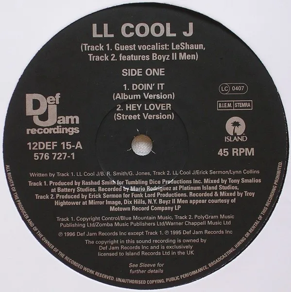 Album cover for Doin It by LL Cool J