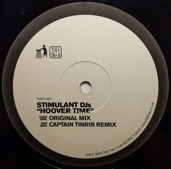 Stimulant DJs - Hoover Time, Electronic, Hard House, 2000 - Tidy Trax, UK, Vinyl 1x 12", 45 RPM