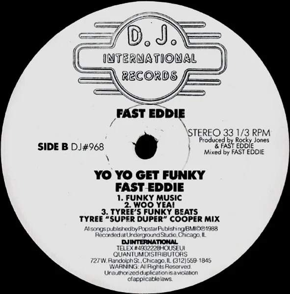 Album cover for Yo Yo Get Funky by "Fast" Eddie Smith