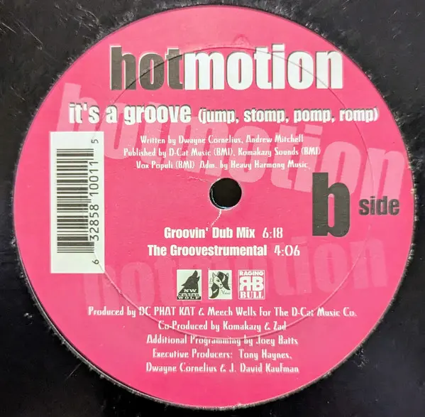 Hot Motion - It's A Groove, Electronic, House, 1997 - Nubian Wolf Recordings, US, Vinyl 1x 12", 45 RPM