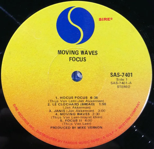 Album cover for Moving Waves by Focus (2)