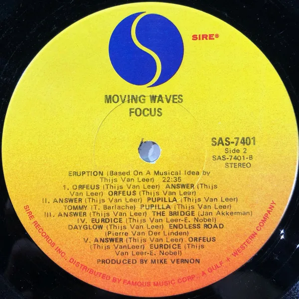 Album cover for Moving Waves by Focus (2)