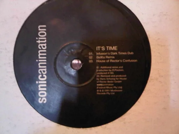 Album cover for E-Ville / It's Time by Sonic Animation