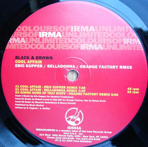 Album cover for Cool Affair by Black & Brown (2)