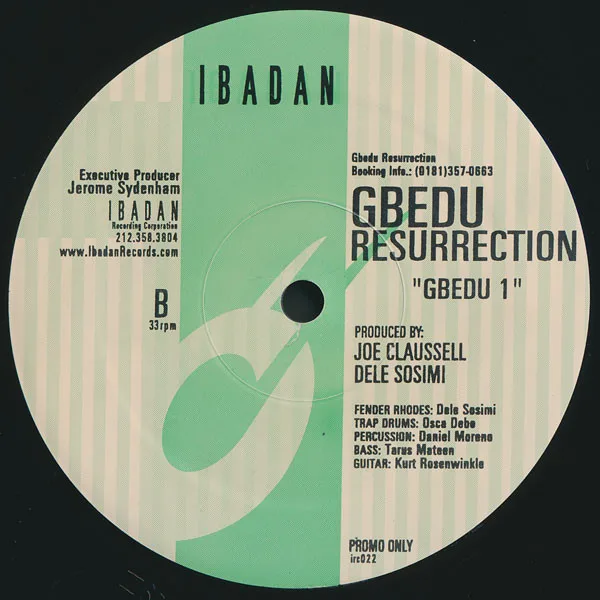 Album cover for Gbedu 1 by Gbedu Resurrection