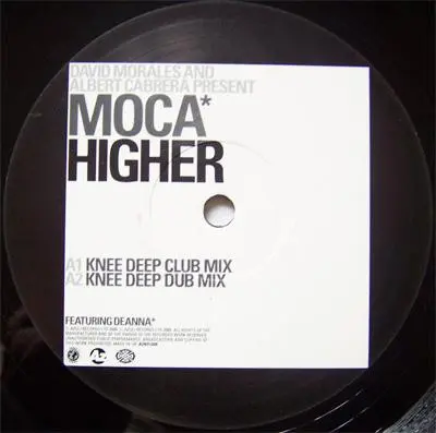 David Morales & Albert Cabrera Presents Moca Featuring Deanna - Higher, Electronic, House, 2000 - Azuli Records, UK, Vinyl 1x