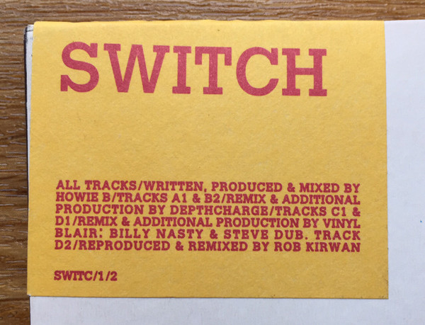 Howie B. - Switch, Electronic, Leftfield, 1997 - Polydor, UK, Vinyl 2x 12", Promo
