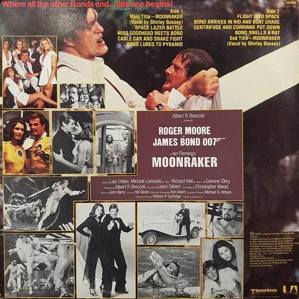 Album cover for Moonraker (Original Motion Picture Soundtrack) by John Barry