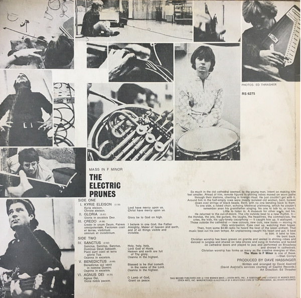Electric Prunes, The - Mass In F Minor, Rock, Psychedelic Rock, Religious, 1968 - Reprise Records, Australia, Vinyl 1x LP, Al
