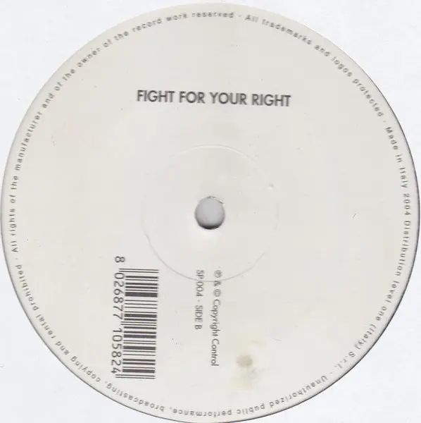 Unknown Artist - Save A Prayer / Fight For Your Right, Electronic, House, 2004 - 24 Records, Italy, Vinyl 1x 12"