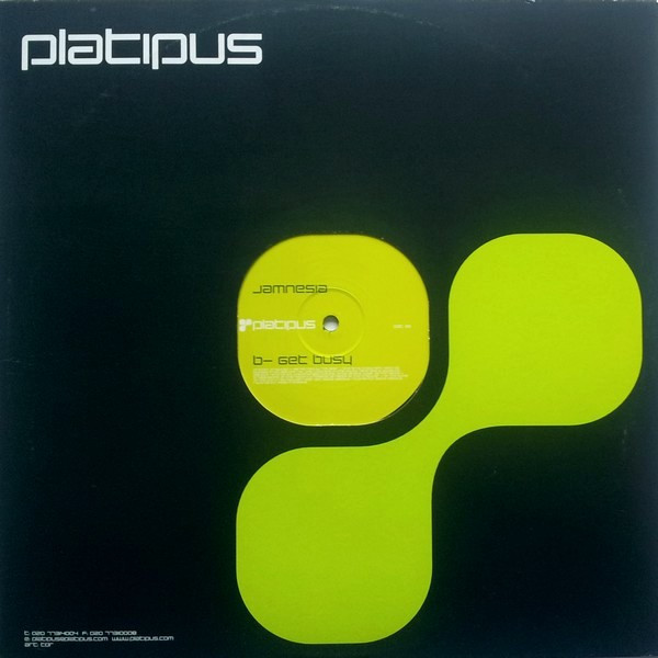 Jamnesia - She's My Friend / Get Busy, Electronic, Progressive Trance, 2002 - Platipus, UK, Vinyl 1x 12", 45 RPM