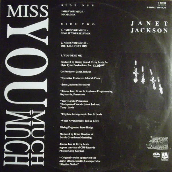Album cover for Miss You Much by Janet Jackson