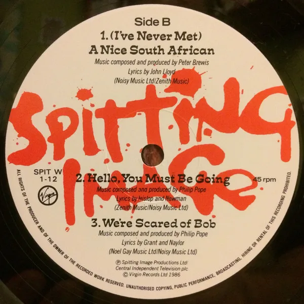 Album cover for The Chicken Song by Spitting Image