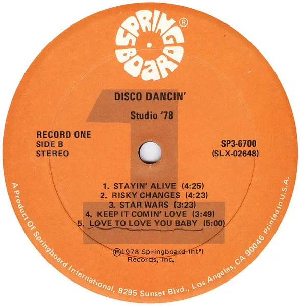 Album cover for Disco Dancin' by Studio '78
