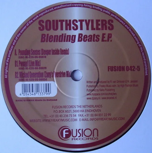 Album cover for Blending Beats E.P. by Southstylers