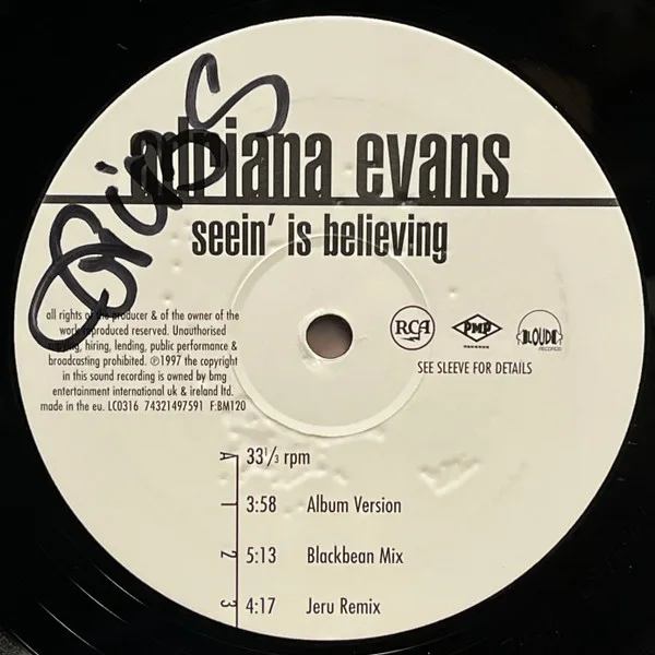 Album cover for Seein' Is Believing by Adriana Evans