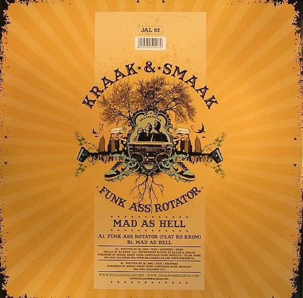 Album cover for Funk Ass Rotator / Mad As Hell by Kraak & Smaak