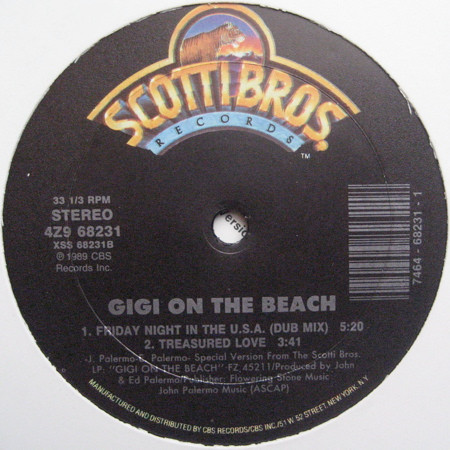 Album cover for Friday Night In The U.S.A. by Gigi On The Beach