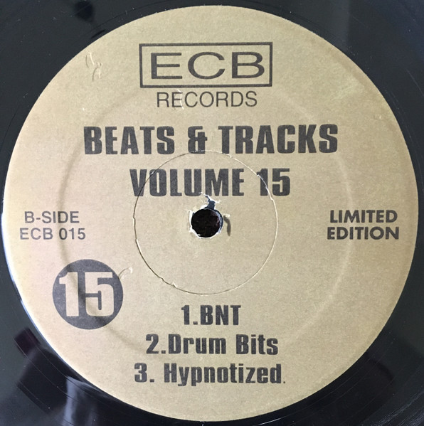 DJ Icey - Beats & Tracks Volume 15, Electronic, Breakbeat, Breaks, 2002 - ECB Records, US, Vinyl 1x 12", 33 ⅓ RPM, Limited Ed