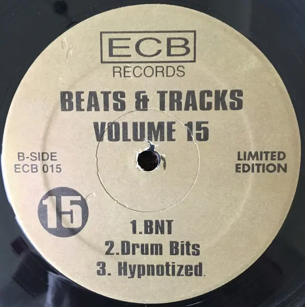 DJ Icey - Beats & Tracks Volume 15, Electronic, Breakbeat, Breaks, 2002 - ECB Records, US, Vinyl 1x 12", 33 ⅓ RPM, Limited Ed