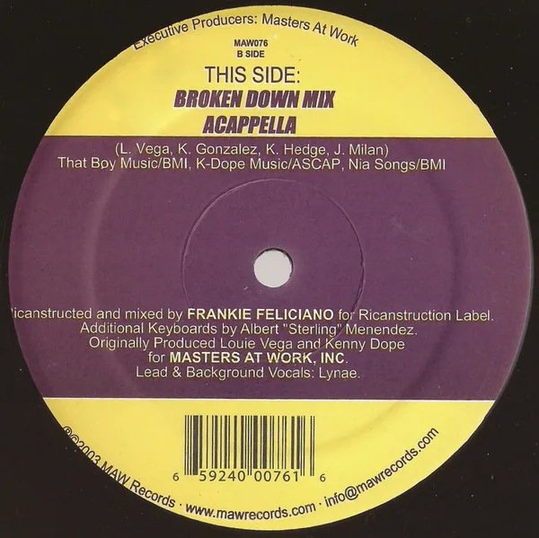 Album cover for Life Is But A Dream (Frankie Feliciano Remixes) by Masters At Work Featuring Lynae