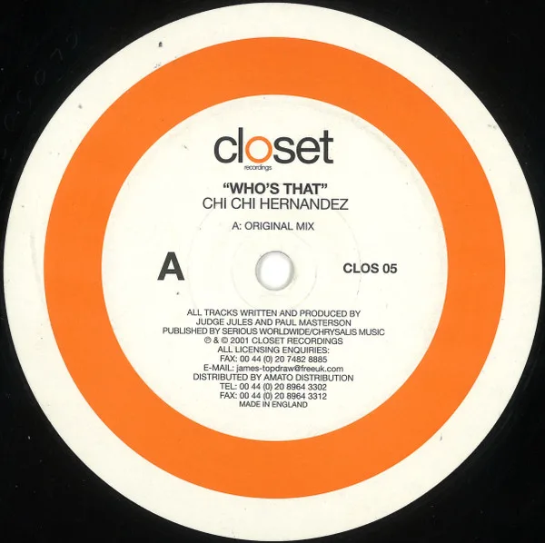 Album cover for Who's That by Chi Chi Hernandez