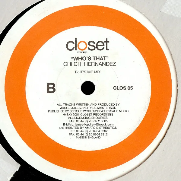 Album cover for Who's That by Chi Chi Hernandez