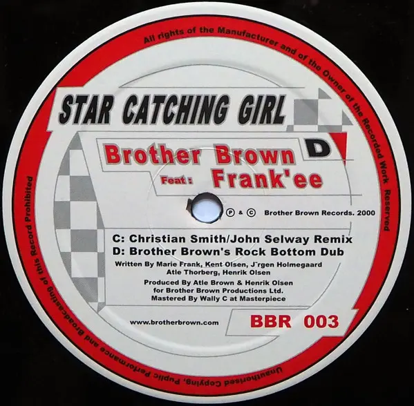 Brother Brown Featuring Frank'ee - Star Catching Girl, Electronic, Progressive House, Progressive Trance, 2001 - Brother Brow