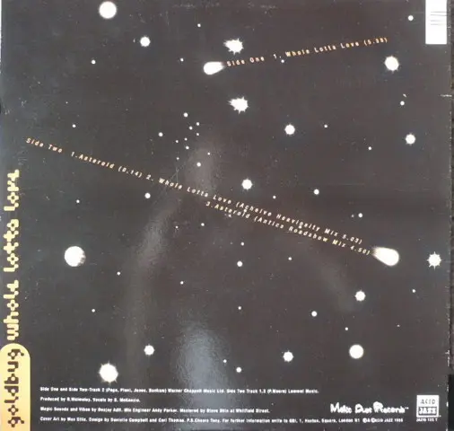 Album cover for Whole Lotta Love by Goldbug