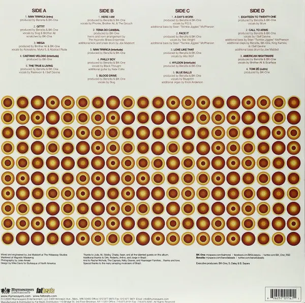 BK-One With Benzilla - Rádio Do Canibal, Hip Hop, 2009 - Rhymesayers Entertainment, US, Vinyl 2x LP, Album