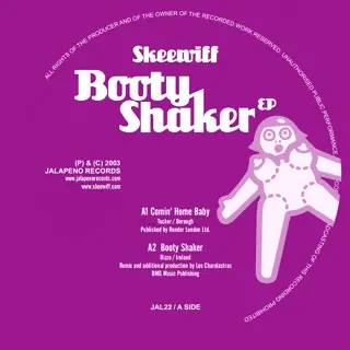 Skeewiff - Booty Shaker EP, Funk / Soul, Soul, 2003 - Jalapeno Records, UK, Vinyl 1x 12", 33 ⅓ RPM