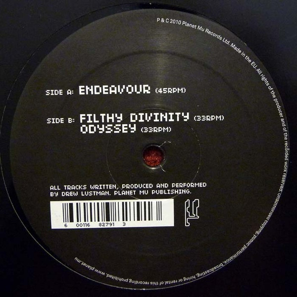 FaltyDL - Endeavour, Electronic, House, IDM, 2010 - Planet Mu, UK, Vinyl 1x 12", 45 RPM, 33 ⅓ RPM