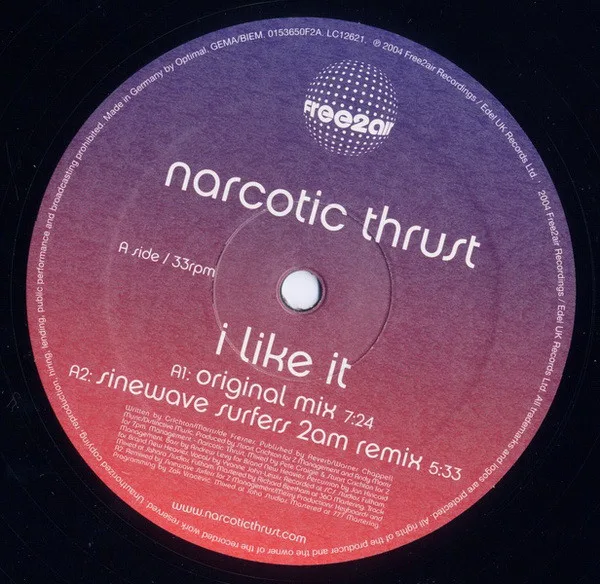 Album cover for I Like It by Narcotic Thrust