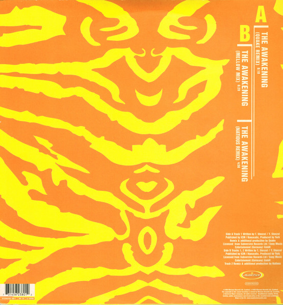 York - The Awakening, Electronic, Trance, 1999 - Manifesto, UK, Vinyl 1x 12", 33 ⅓ RPM, Single