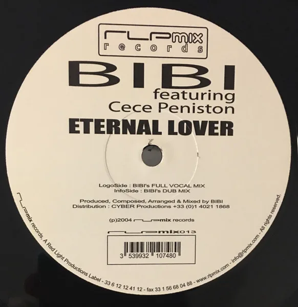 Album cover for Eternal Lover (Part One) by Bibi Featuring Ce Ce Peniston