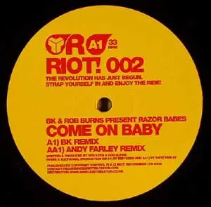 Album cover for Come On Baby by BK & Robert Burns Present Razor Babes