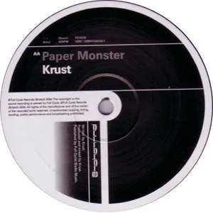 Album cover for Follow Da Vision / Paper Monster by Krust