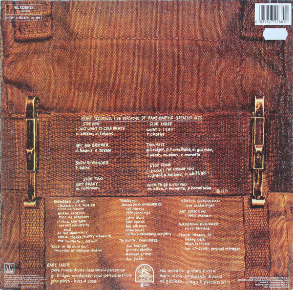 Rare Earth - Rare Earth In Concert, Funk / Soul, Rock, Funk, Psychedelic Rock, Soul, 1985 - Motown, UK & Europe, Vinyl 2x LP,