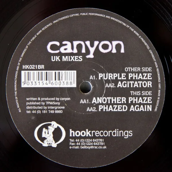 Album cover for Purple Phaze (UK Mixes) by Canyon